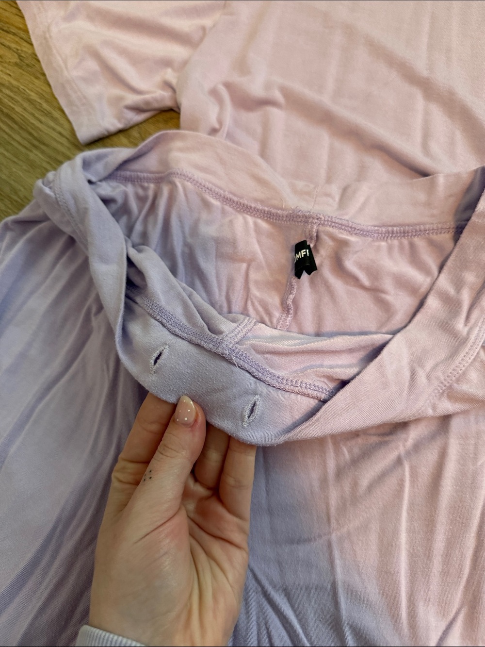 Comfrt Cozy Lavender Lounge Pants & Tee Set - Picture 8 of 8